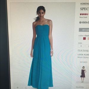NWT PROM David's bridal formal wear maxi dress