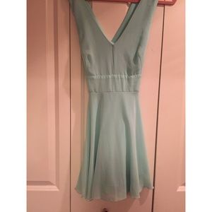 *SOLD* Aqua Chiffon Cross-Back Dress *SOLD*