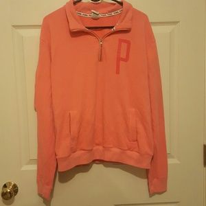 Pink Victoria's secret half zip