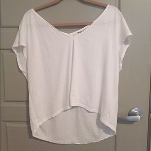 Michael Stars white crop top tee
