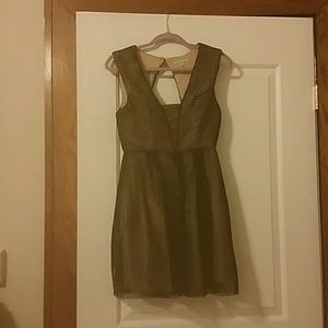 Dress with key hole cut out