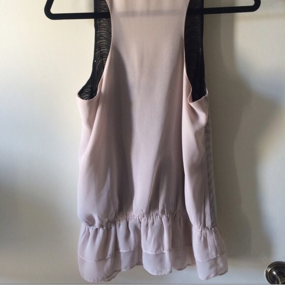 Pure Sugar Blush/Pink Sequin Top Blouse Nordstrom Size Small - Picture 3 of 5