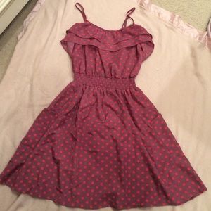 Summer spaghetti strap polka dot dress size S
