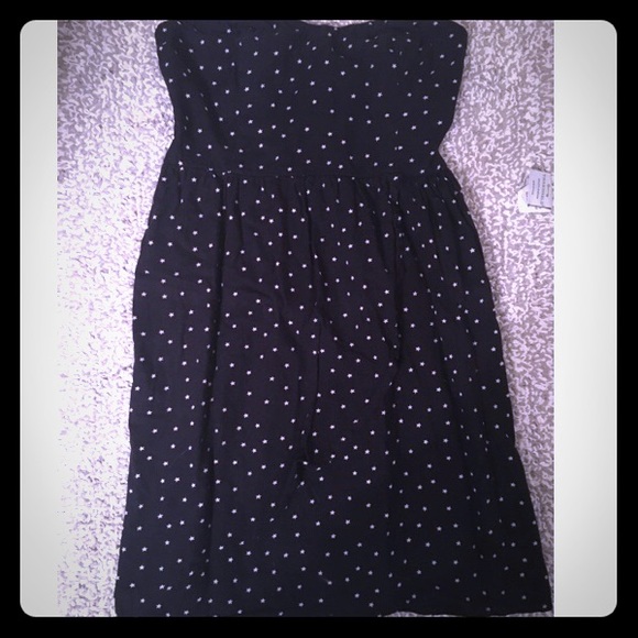 Sweetheart navy blue dress
