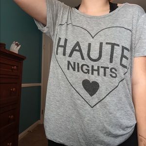 "Haute Nights" heart t-shirt