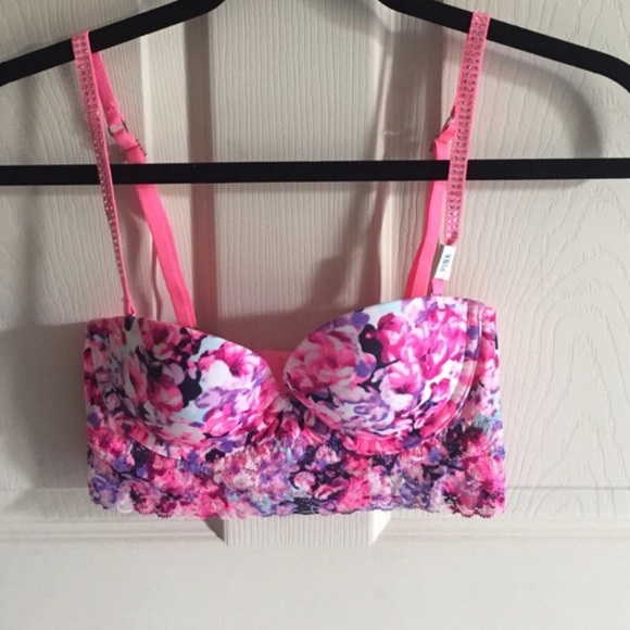 NWOT Victoria's Secret multi-way Floral Bra 32b