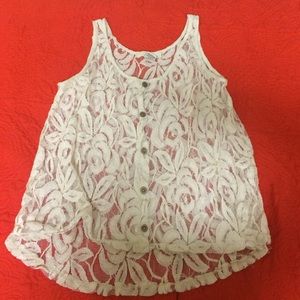 Lace tank top