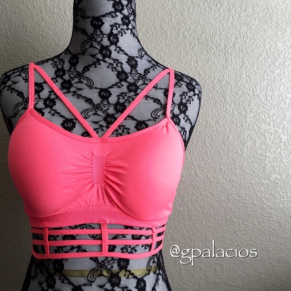 Caged Bralette | Coral - Picture 2 of 4