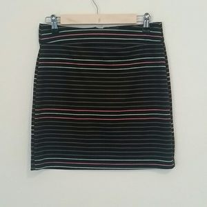 Striped Bodycon Skirt