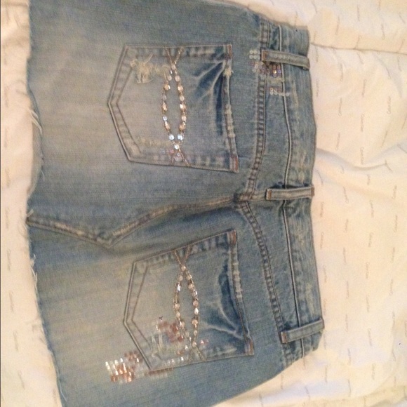 Abercrombie and Fitch embellished denim skirt - Picture 2 of 3