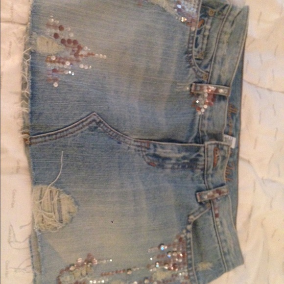 Abercrombie and Fitch embellished denim skirt - Picture 3 of 3