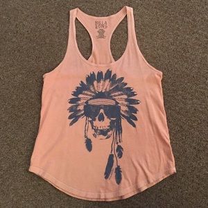 Skull w/Native Headdress Tank
