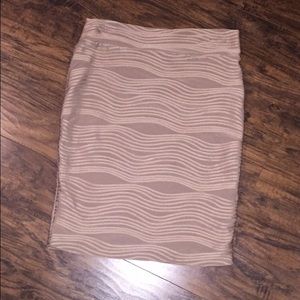 Gold body con skirt