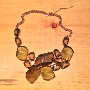 Madewell crystal collage necklace