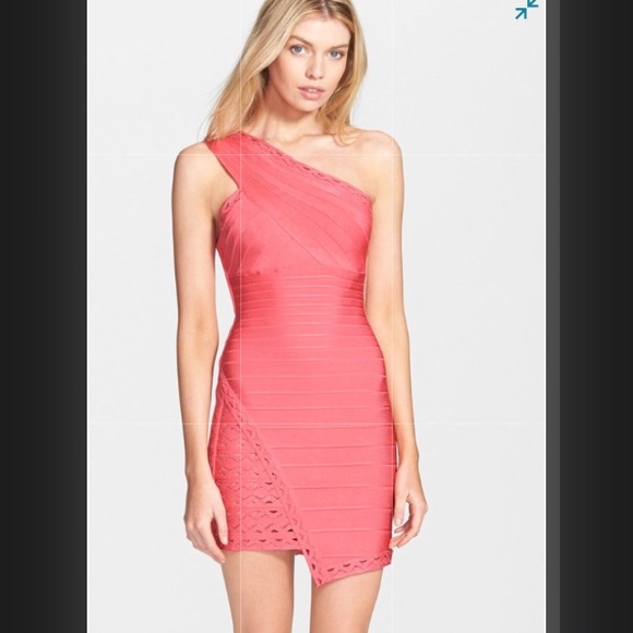 One Shoulder Scallop Embroidered Dress- NWT