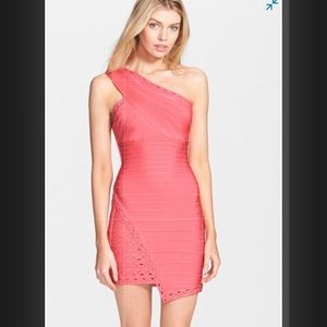 One Shoulder Scallop Embroidered Dress- NWT