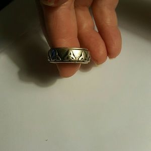 Sterling silver spinning ring