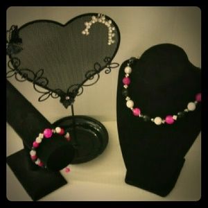 Bedazzle Pearls Classic Necklace Set