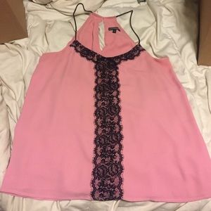 Express lace detail top