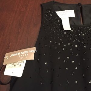 Little black dress with beading