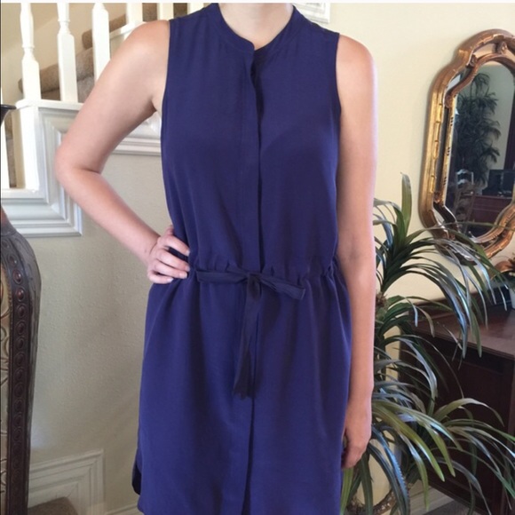 Madewell Dresses & Skirts - Madewell sleeveless silk shirt dress
