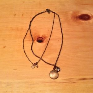 J. Crew double-strand charm necklace