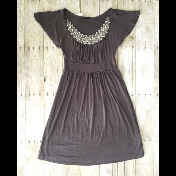 Beautiful Soprano Pearl Beaded Neckline Dress