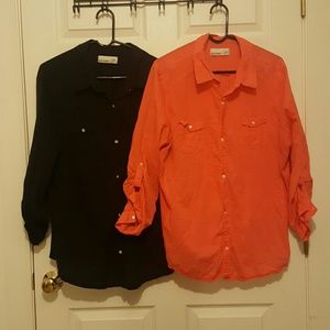 Orange and black shirt bundle