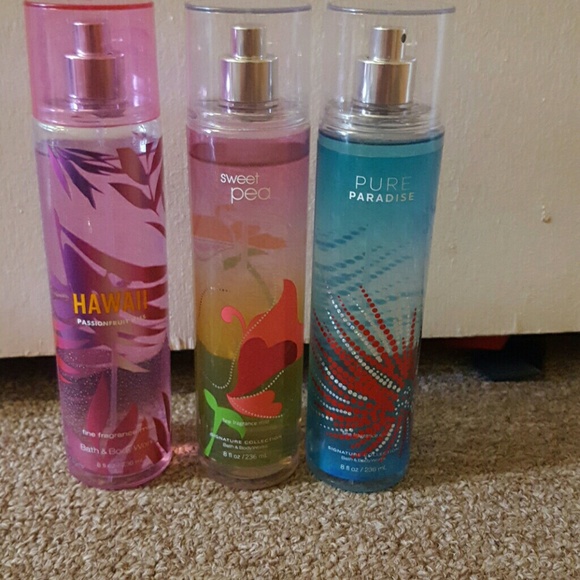 Bath and body works sprays