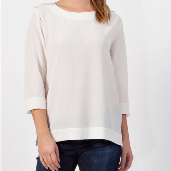 100.% silk Lacoste top