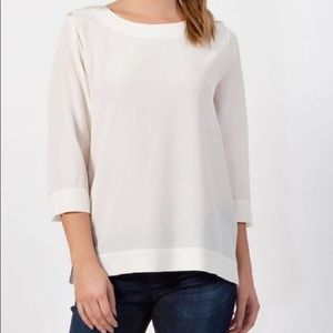 100.% silk Lacoste top