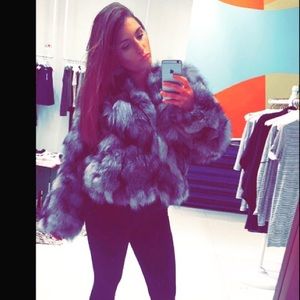 Fox fur coat