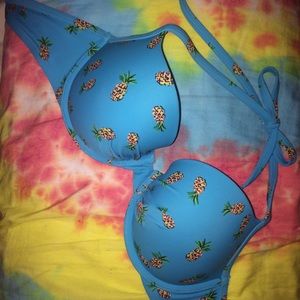 Aerie pineapple bikini top💙