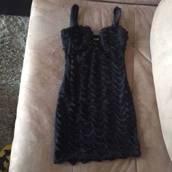 Ruffle black dress!