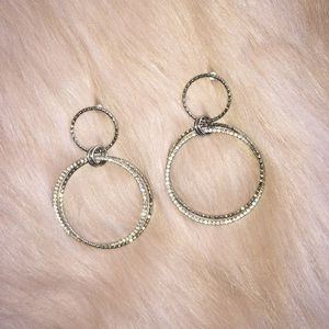 Multi hoop dazzling earrings