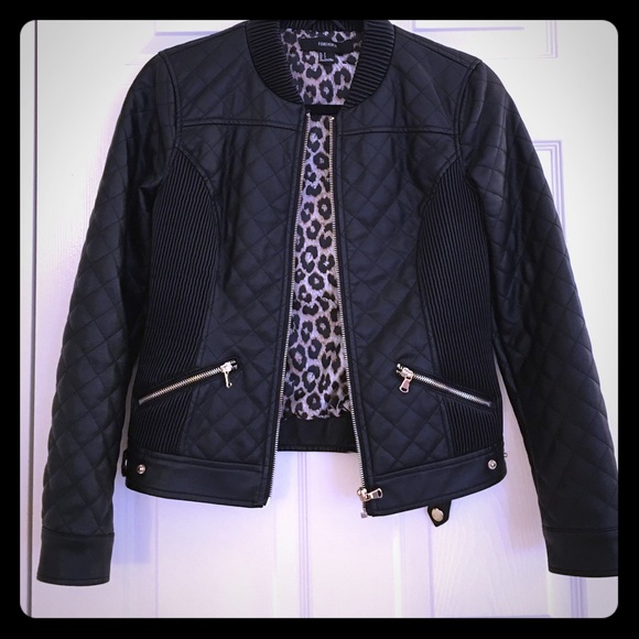Forever 21 black pleather jacket