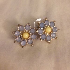 Anthropologie Flower Earrings
