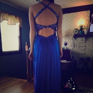 Royal blue prom dress