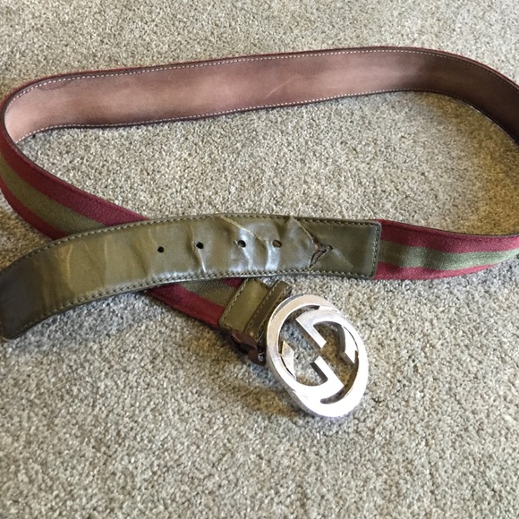 gucci belt worn