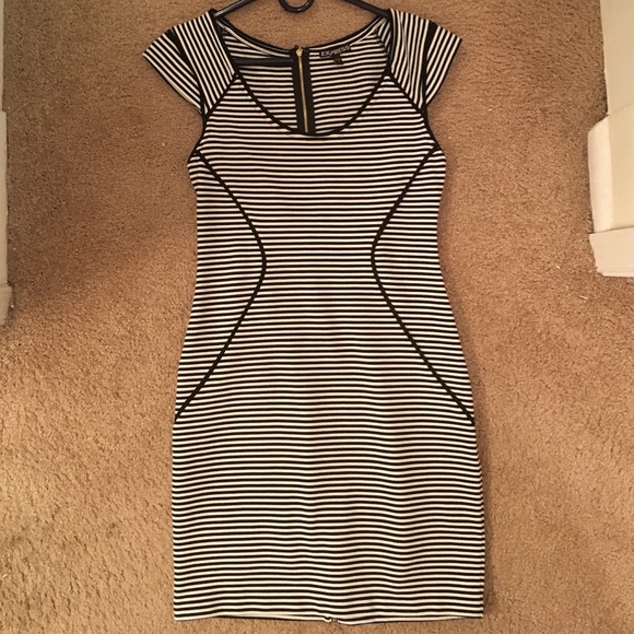 Right above the knee length dress