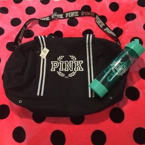 NWT PINK duffle & bottle bundle