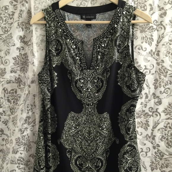 INC beaded neck tank❣