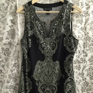 INC beaded neck tank❣