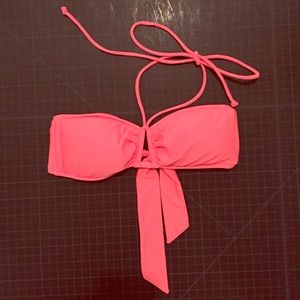 Coral bikini top