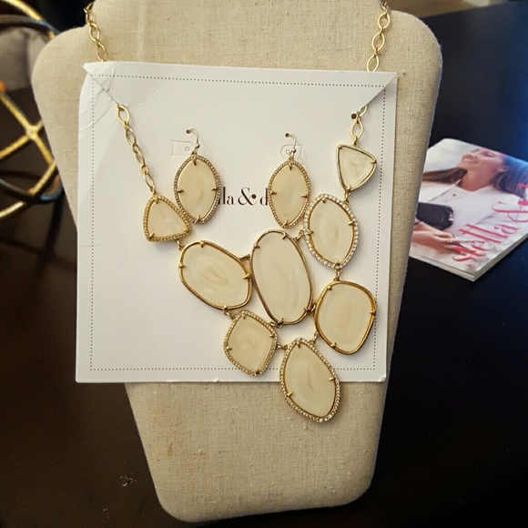 Necklace and earrings