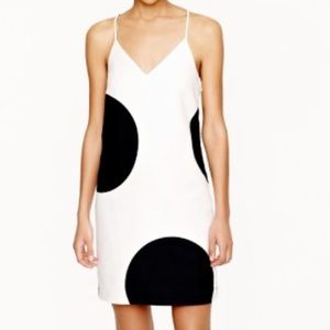 J. Crew Carrie dress in big dot