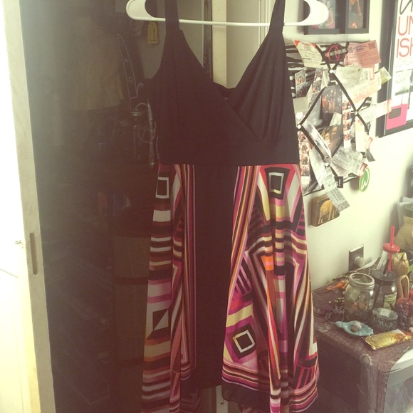 Beautiful pink and black dress