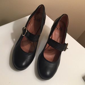 Black Heels with Strap.