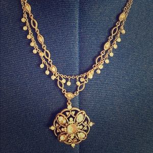 Beautiful silver necklace.