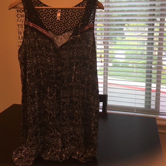 Button front Aztec print romper